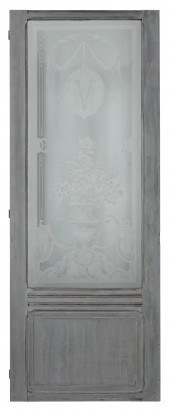 DOOR WITH FROSTED AND ETCHED G