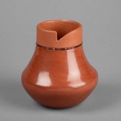 DORA TSE-PE, REDWARE POT WITH