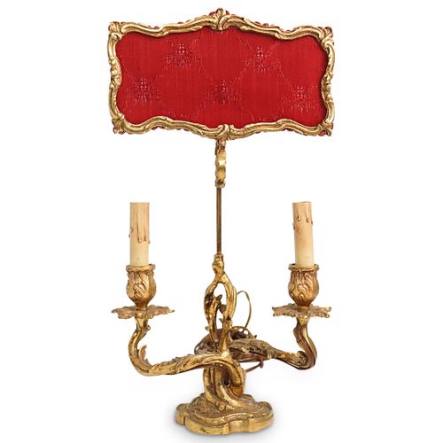 DORE BRONZE CANDELABRA TABLE