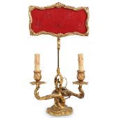 DORE BRONZE CANDELABRA TABLE L
