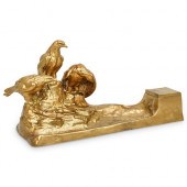 DORE BRONZE FIGURAL FALCON INK