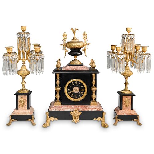 DORE BRONZE MOUNTED MARBLE &