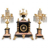 DORE BRONZE MOUNTED MARBLE & S