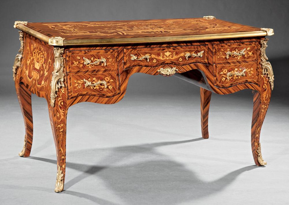 DORE BRONZE-MOUNTED MARQUETRY