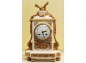 Dore bronze mounted white marb