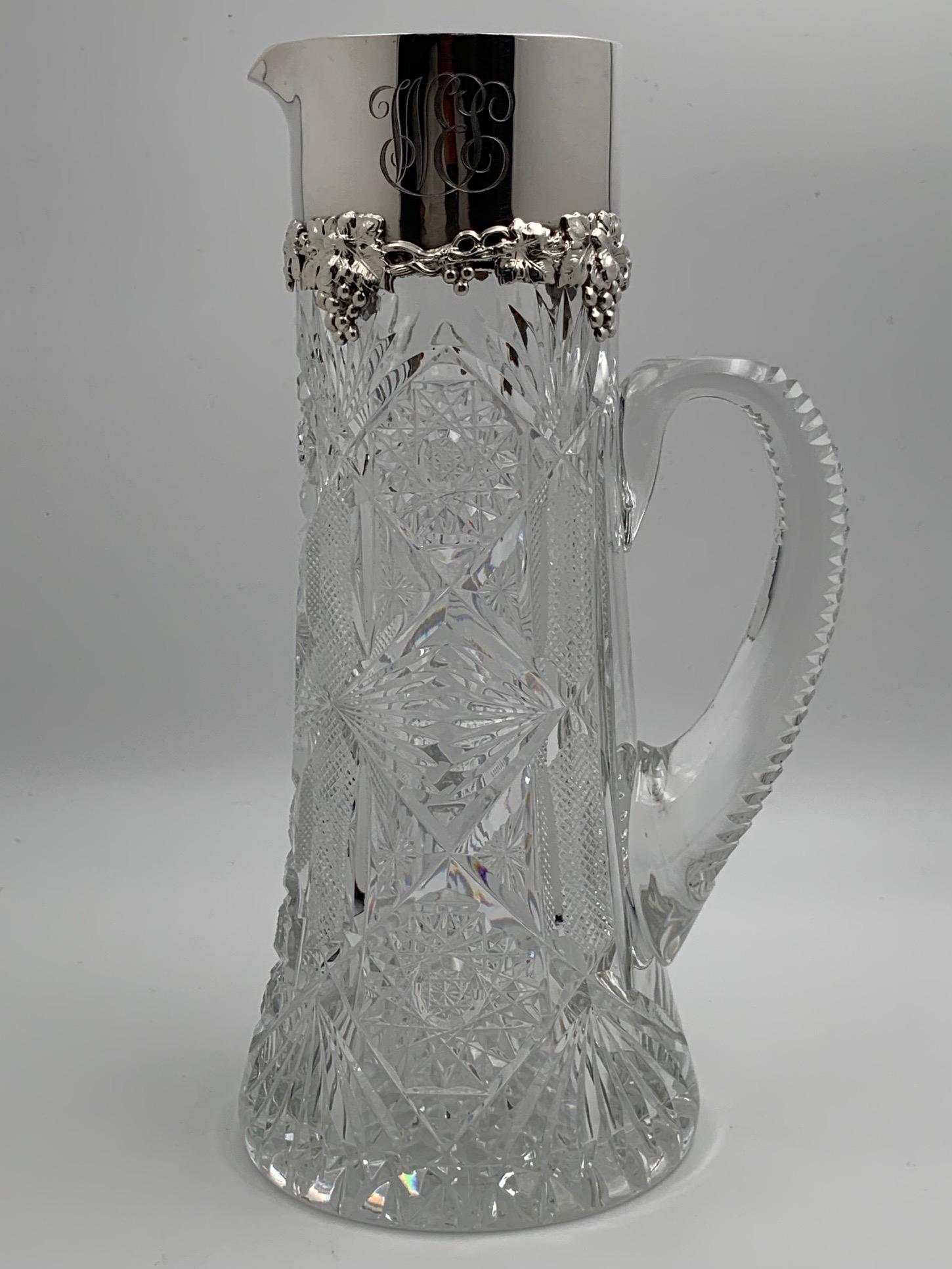 DORFLINGER CUT GLASS PITCHER