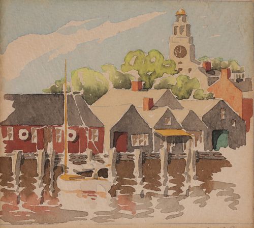 DORIS AND RICHARD BEER WATERCOLOR