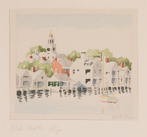 DORIS AND RICHARD BEER WATERCOLOR
