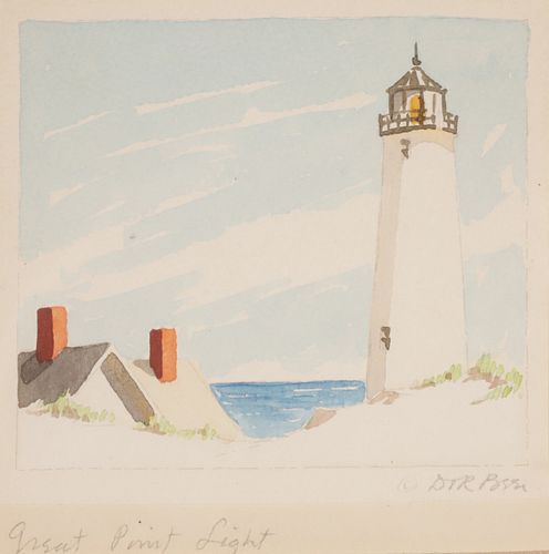 DORIS AND RICHARD BEER WATERCOLOR