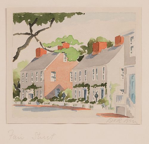 DORIS AND RICHARD BEER WATERCOLOR
