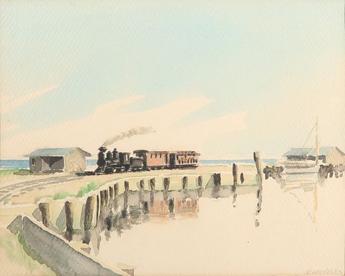 DORIS AND RICHARD BEER WATERCOLOR