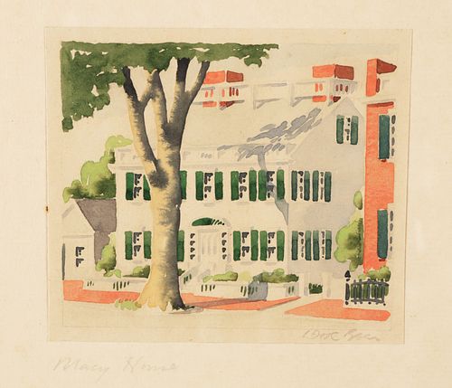 DORIS AND RICHARD BEER WATERCOLOR