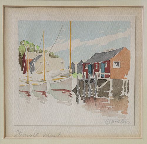 DORIS AND RICHARD BEER WATERCOLOR