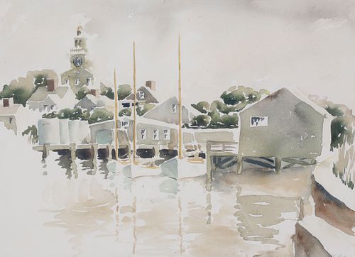 DORIS AND RICHARD BEER WATERCOLOR