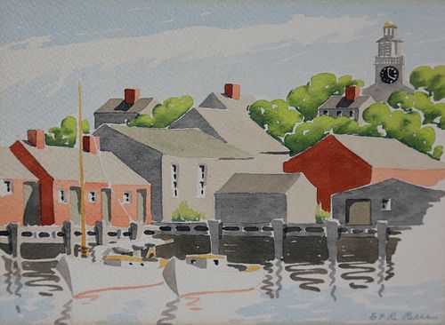 DORIS AND RICHARD BEER WATERCOLOR