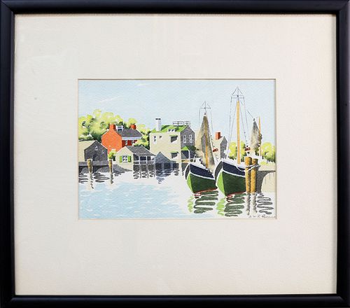 DORIS AND RICHARD BEER WATERCOLOR