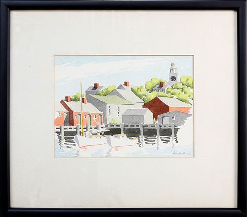 DORIS AND RICHARD BEER WATERCOLOR