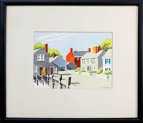 DORIS AND RICHARD BEER WATERCOLOR