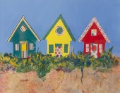 DORIS MEE "BEACH HOUSES" MIXED