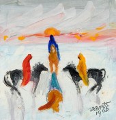 DOROTHY BRETT, HORSEMEN, 1966D