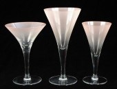 DOROTHY THORPE GLASS STEMWARE.