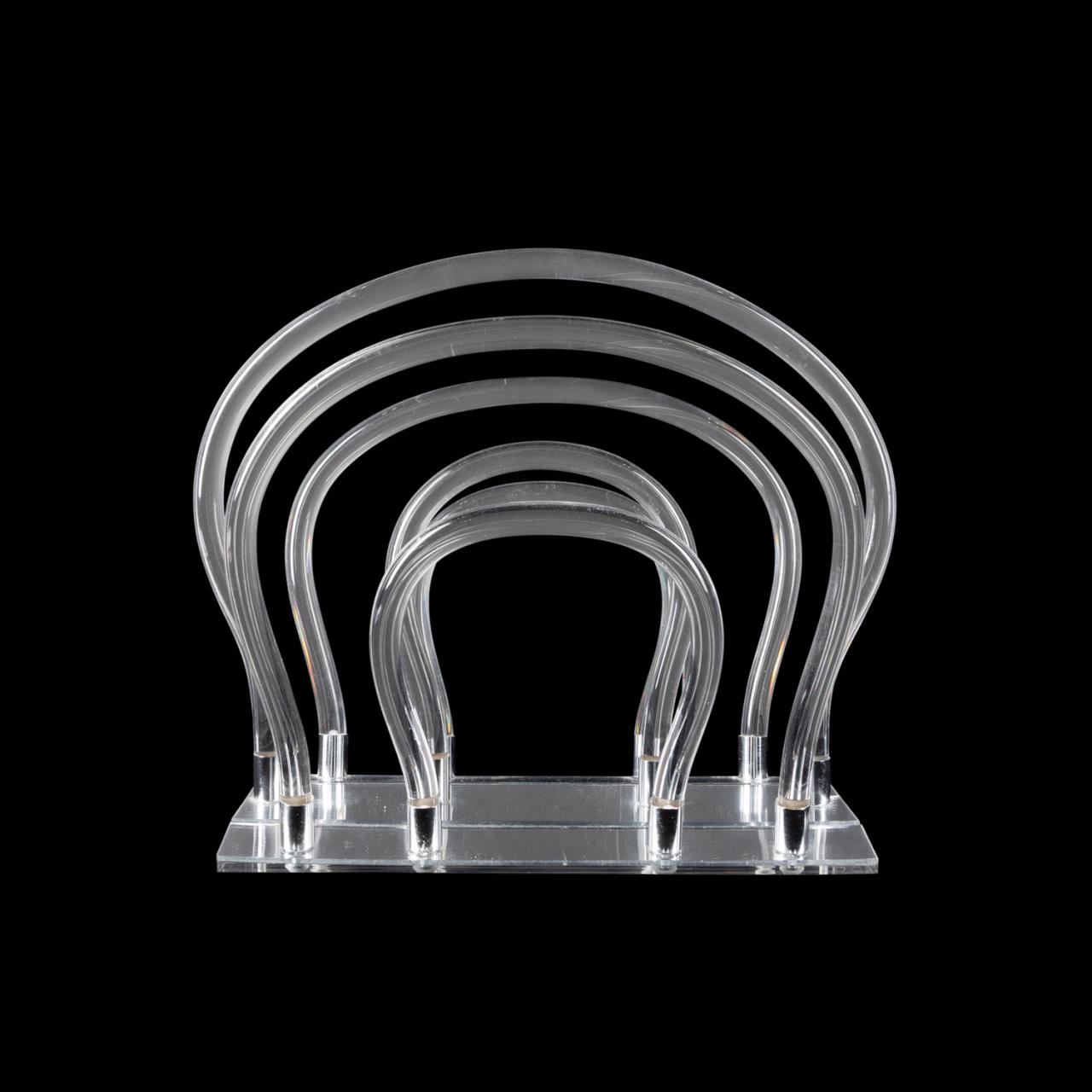 DOROTHY THORPE LUCITE & CHROME