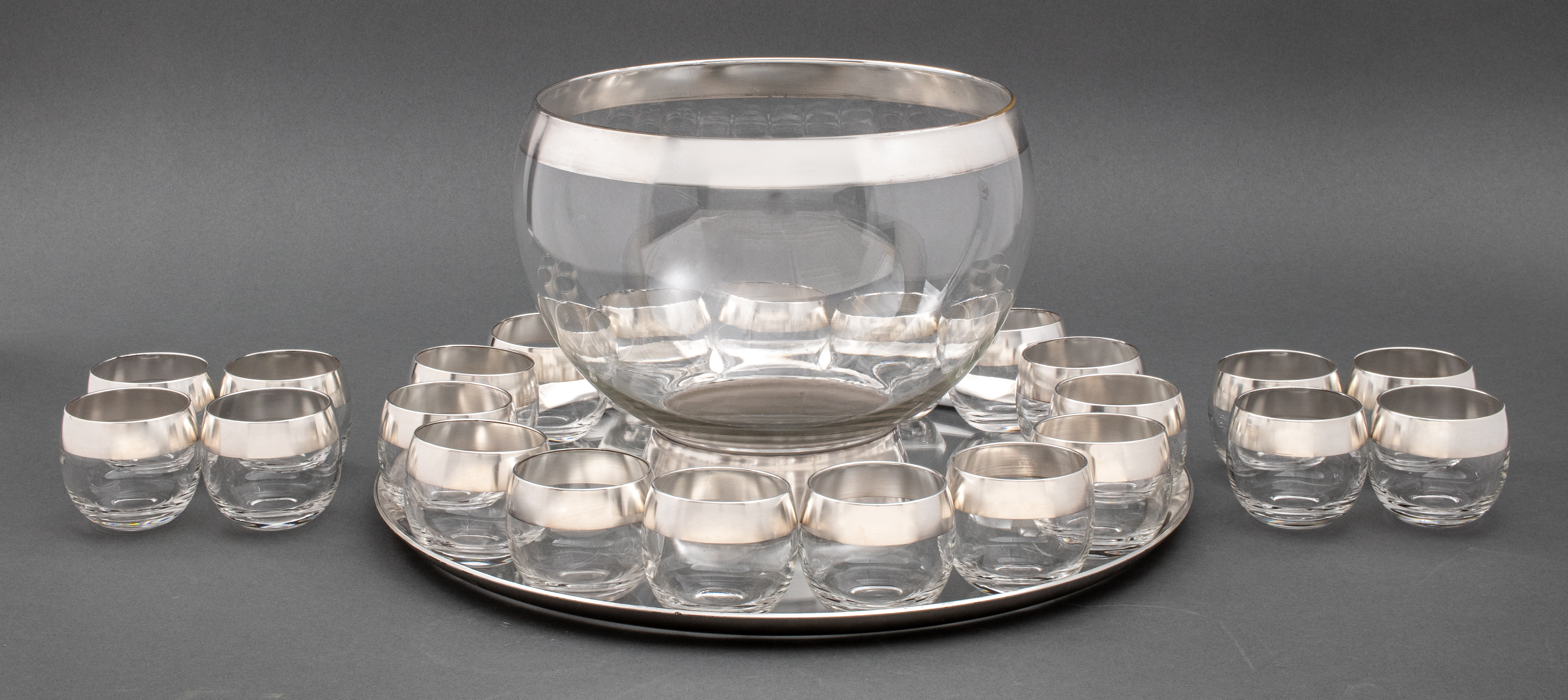 DOROTHY THORPE STYLE PUNCH BOWL &