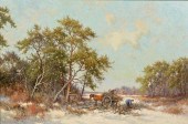 DORUS ARTS, O/C, WINTER LANDSC
