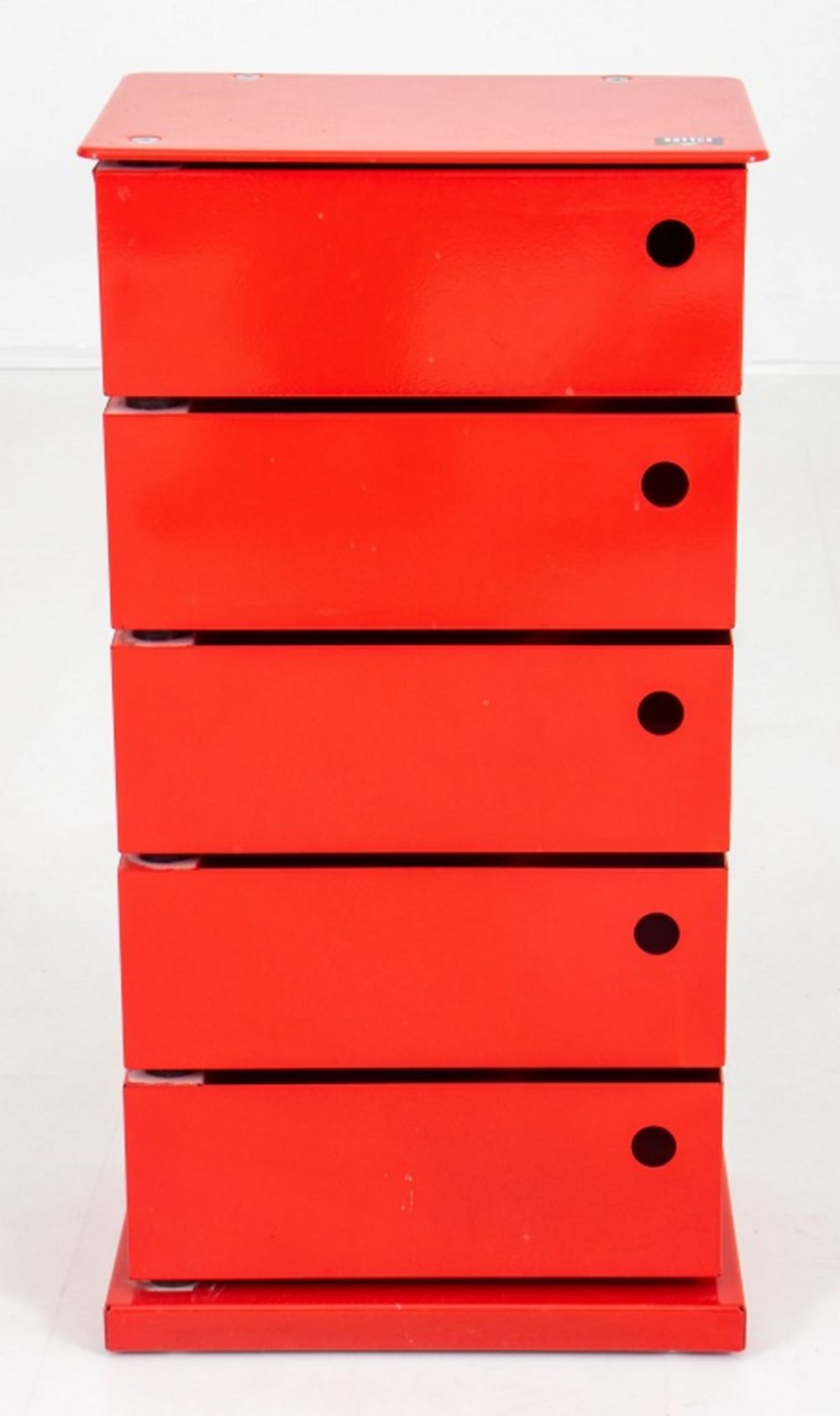 DOTTUS FIVE BIN RED STORAGE TOWER