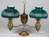 DOUBLE ARM STUDENT LAMP, 19TH