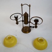 DOUBLE-ARM STUDENT LAMP, YELLO