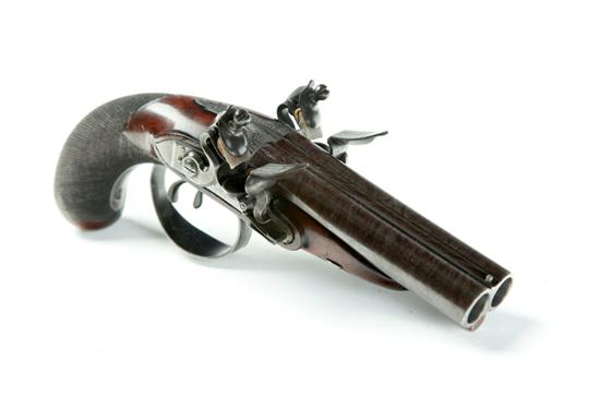 DOUBLE-BARREL FLINTLOCK PISTOL. 