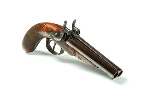 DOUBLE BARREL PERCUSSION PISTOL. 