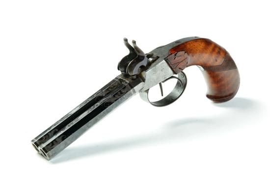 DOUBLE BARREL PERCUSSION PISTOL. 