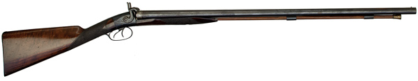 Double-Barrel Percussion Shotgun by