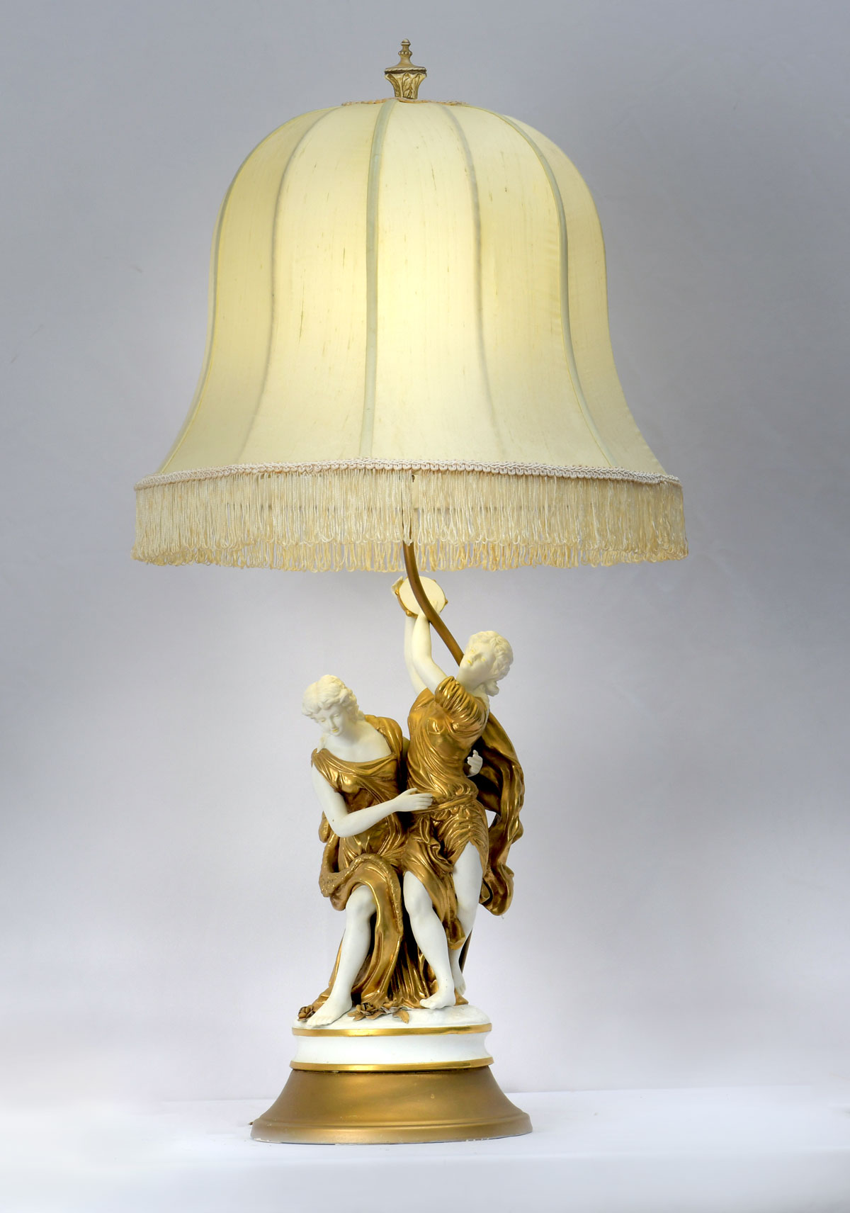 DOUBLE FEMALE FIGURAL PORCELAIN