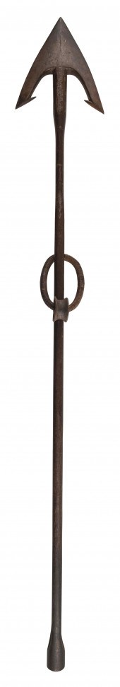 DOUBLE FLUE HARPOON MADE FOR A