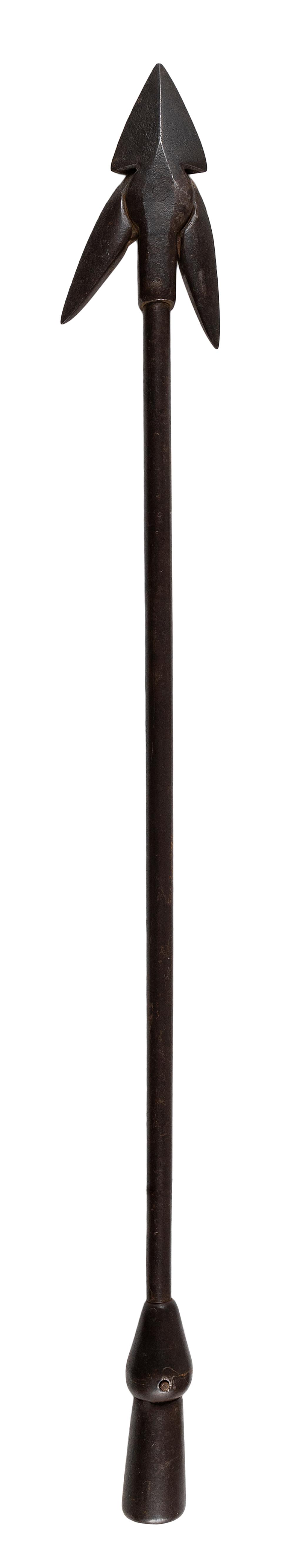 DOUBLE-FLUE HARPOON WITH HINGED