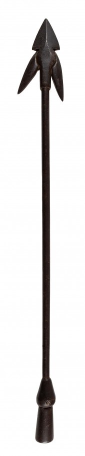 DOUBLE-FLUE HARPOON WITH HINGE
