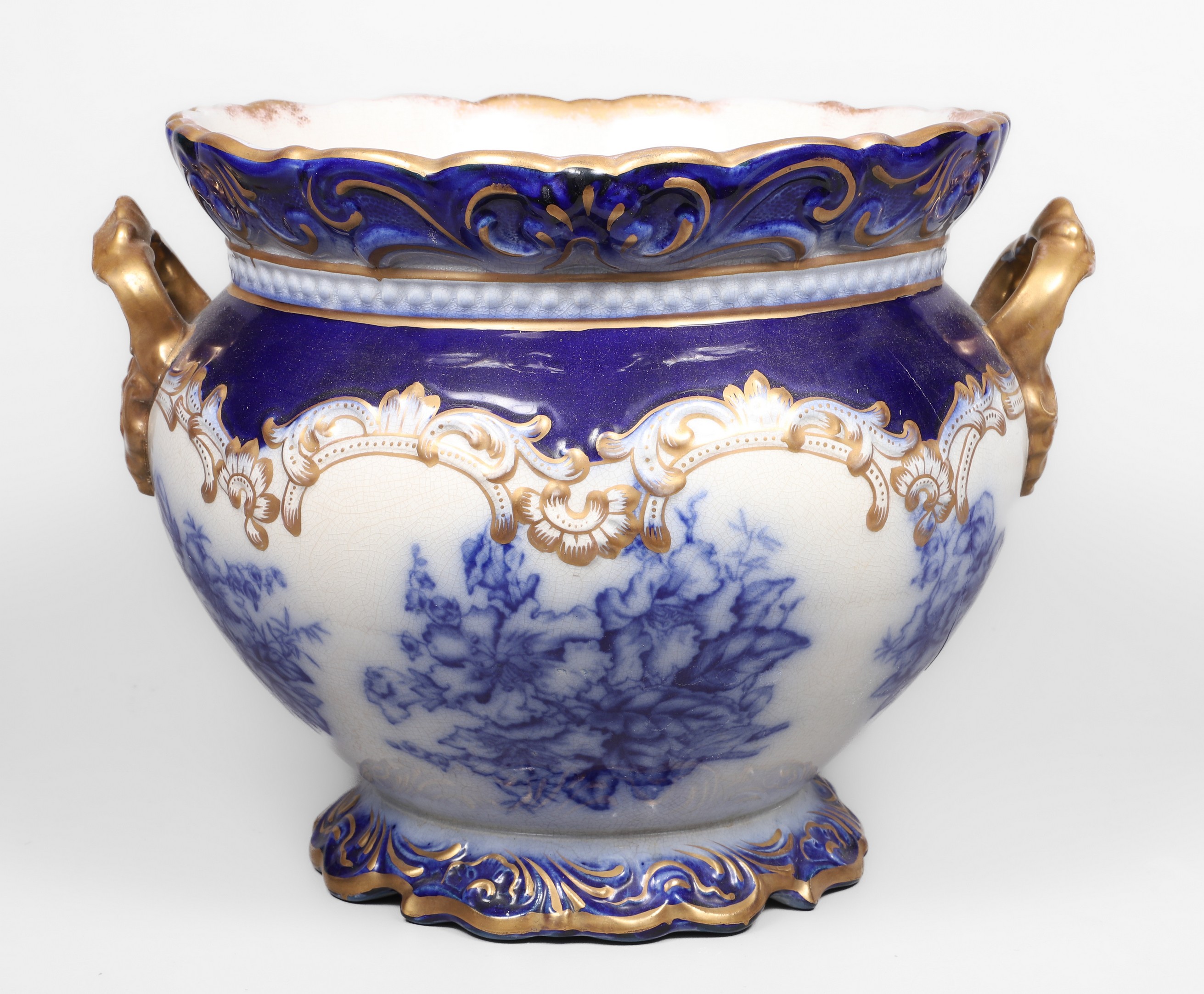 Double handled flow blue