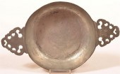 DOUBLE HANDLED PEWTER PORRINGE