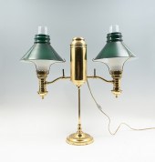 DOUBLE LIGHT BRASS STUDENT LAM