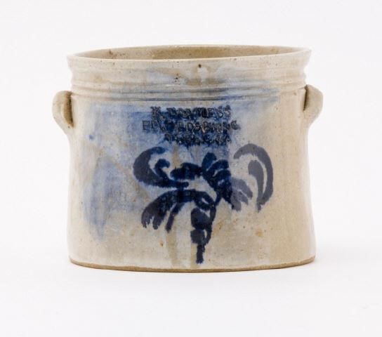 DOUBLE LUG HANDLED BUTTER POT, LATE
