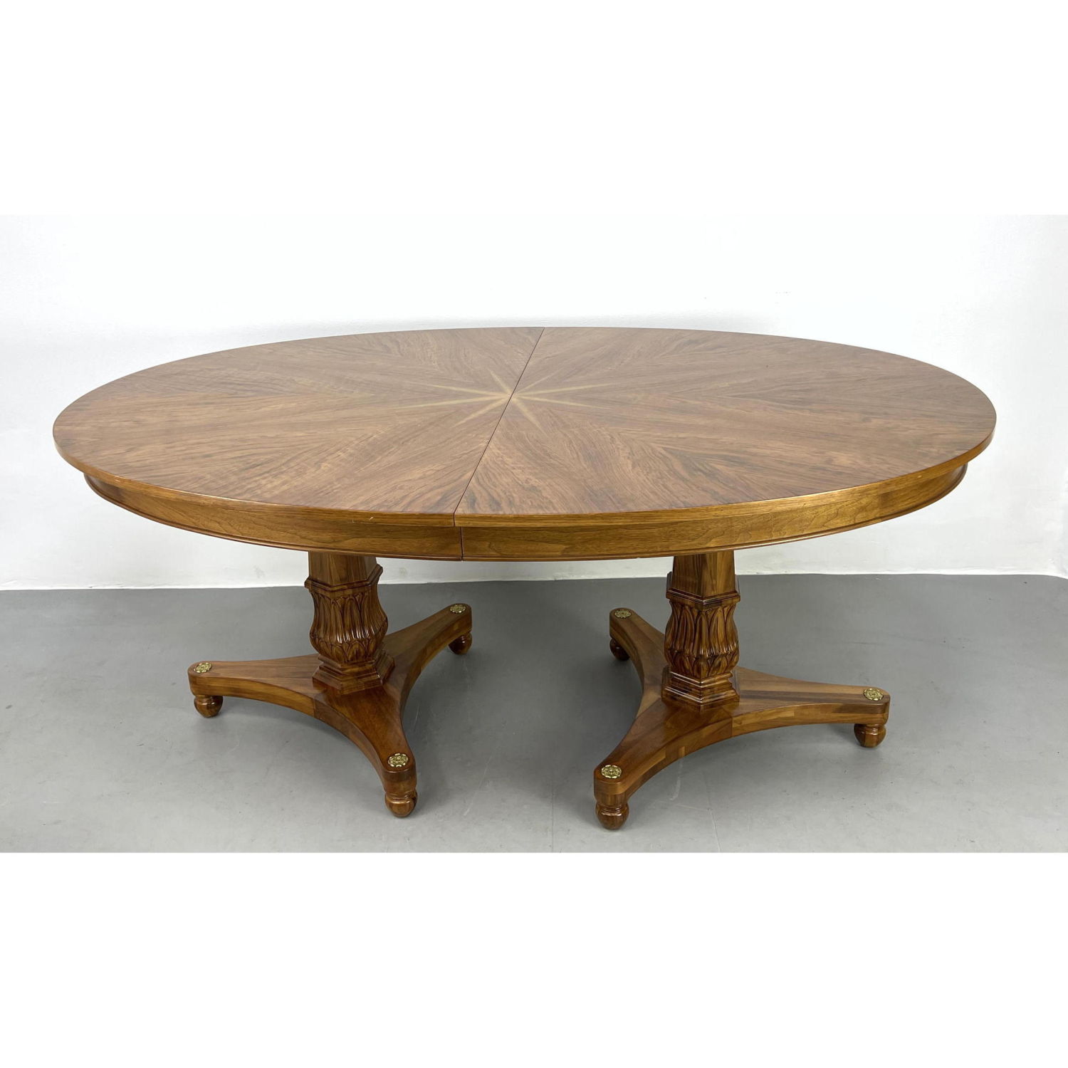 Double Pedestal Dining Table.