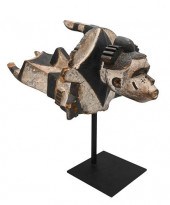 DOUBLE SIDED AFRICAN MASK OR H