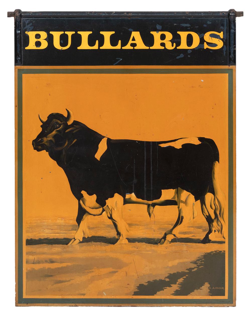 DOUBLE-SIDED BRITISH PUB SIGN FIRST