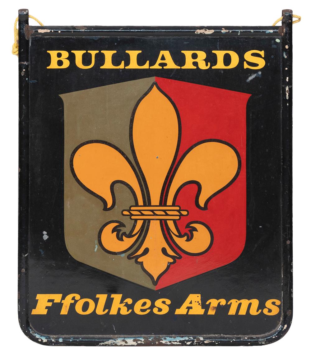 DOUBLE-SIDED BRITISH PUB SIGN FIRST