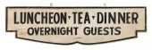 DOUBLE-SIDED HANGING SIGN “LUN