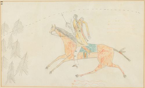DOUBLE SIDED NATIVE AMERICAN LEDGER