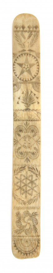 DOUBLE-SIDED SCRIMSHAW WHALEBO